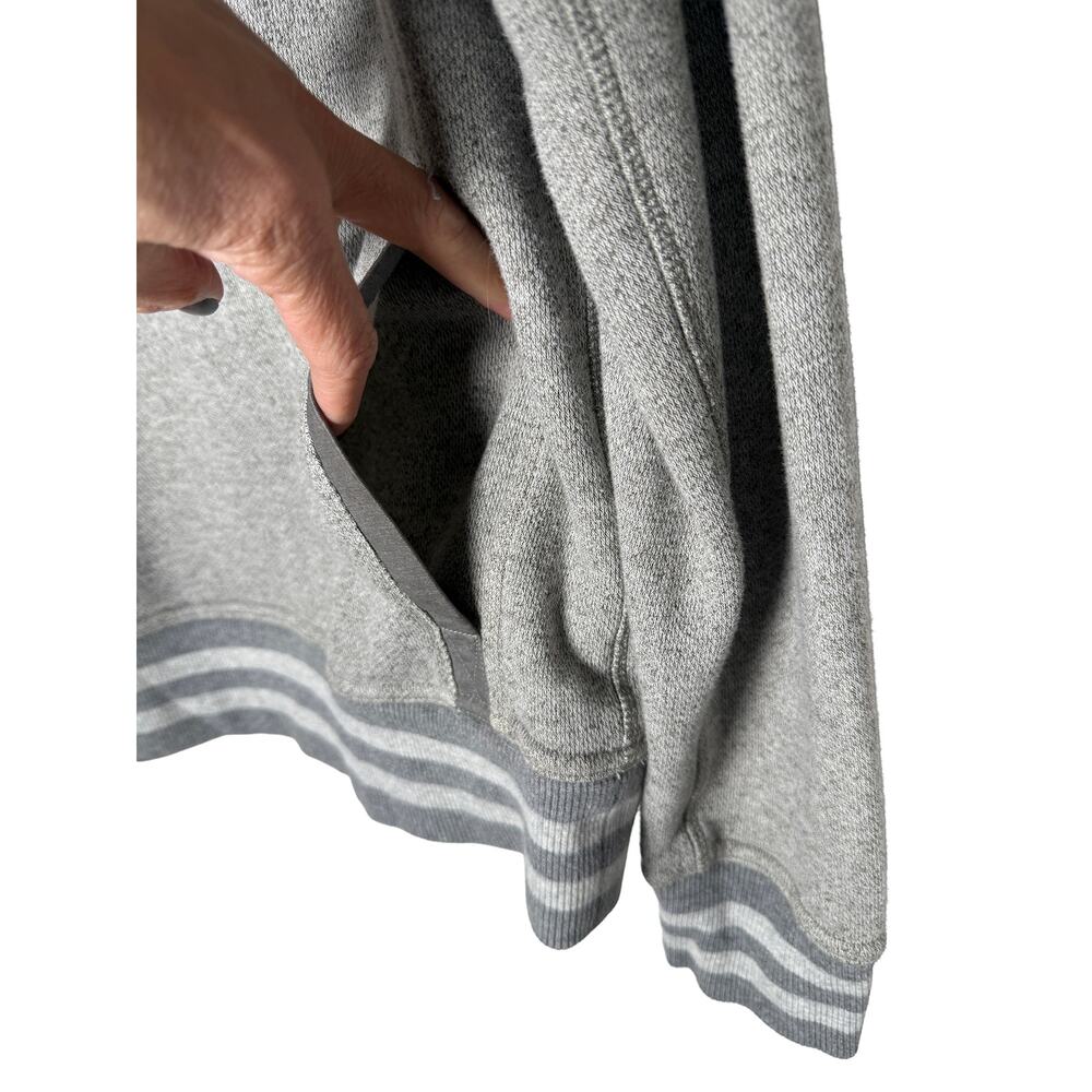 Lululemon Men's Le Pullover 1/4 Button Up Heathered Gray Sweater Kangaroo Pocket - Picture 6 of 9